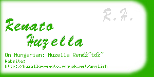 renato huzella business card